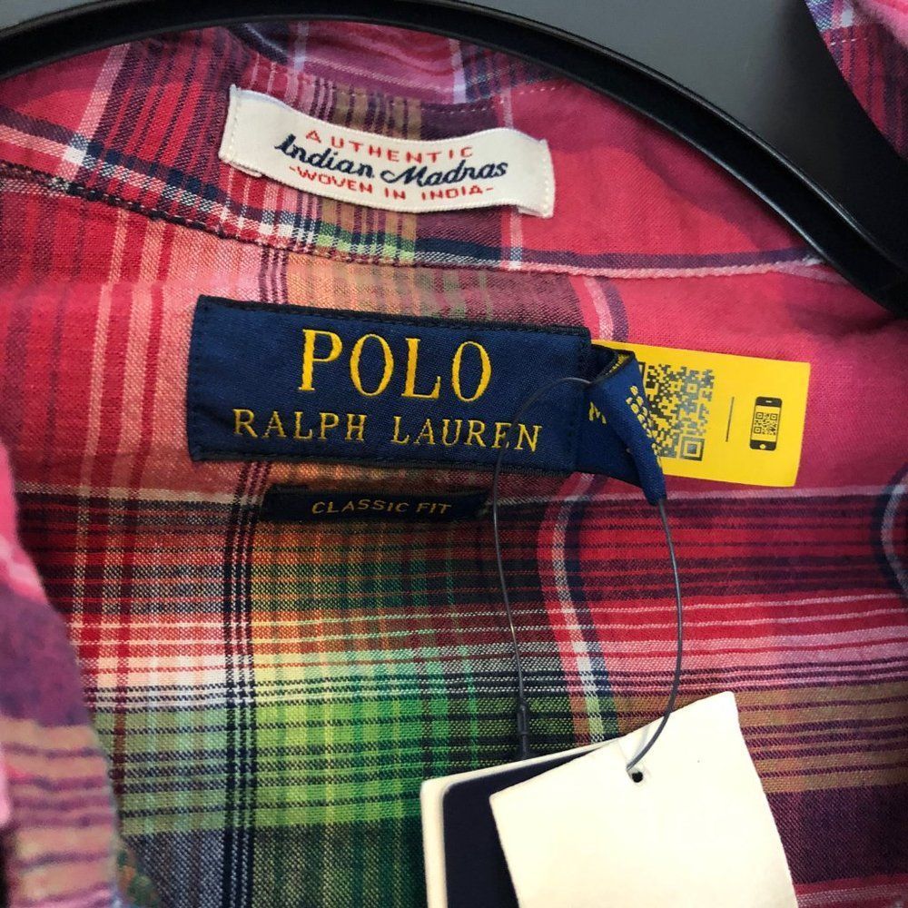 Polo Ralph Lauren NWT Womens Plaid Shirt Classic Fit Western Cotton Snap size M - Picture 2 of 6